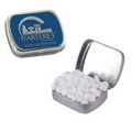 Small Silver Mint Tin Filled w/ Sugar Free Peppermints